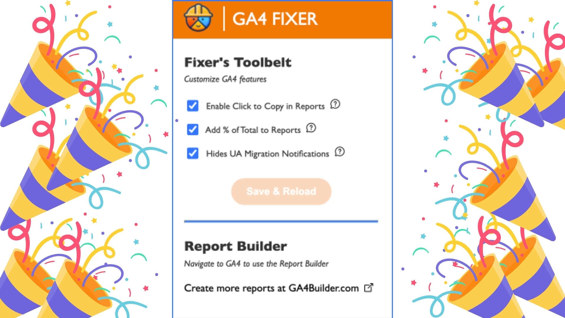 GA4 Fixer. Extensión de Chrome para mejorar informes de GA4