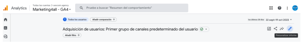 editar informes google analytics 4